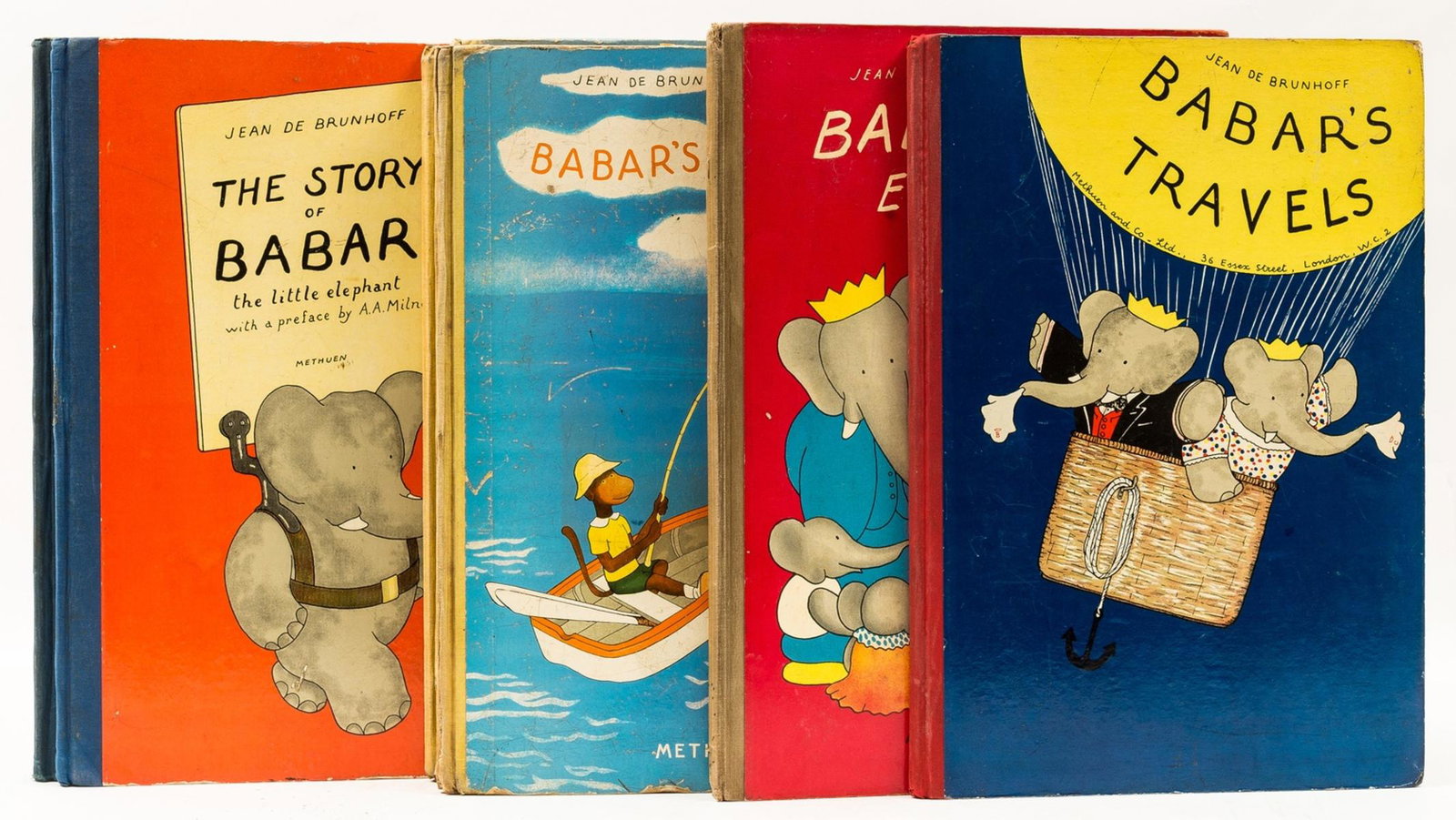 de Brunhoff (Jean) Babar En Famille, first edition, 1938; and 6 other Babar books, most first or (1 of 1)