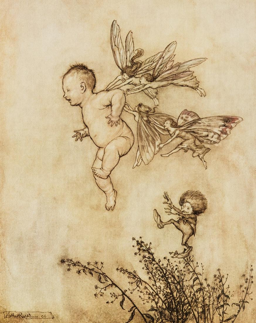 Rackham (Arthur).- Barrie (J.M.) Peter Pan in Kensington Gardens, 1907. (1 of 2)