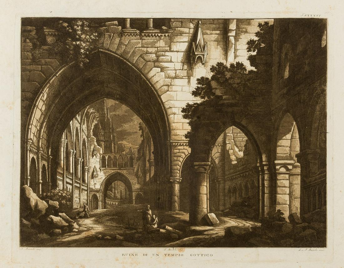 Stage design.- Basoli (Antonio), After. 25 plates from: 'Collezione di varie scene teatrali...', (1 of 1)