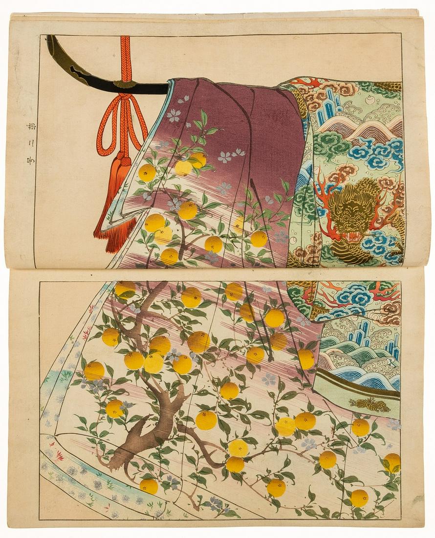 Kimonos.- Designs for Japanese kimonos, 25 colour woodblocks, & others (7) (1 of 1)