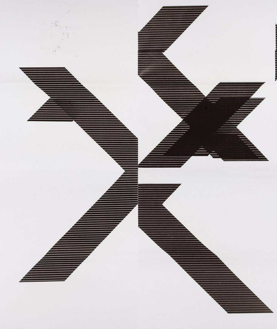 Wade Guyton (b. 1972)  X Poster (Untitled, 2007, Epson UltraChrome inkjet on linen, 84 x 69 inches, (1 of 1)
