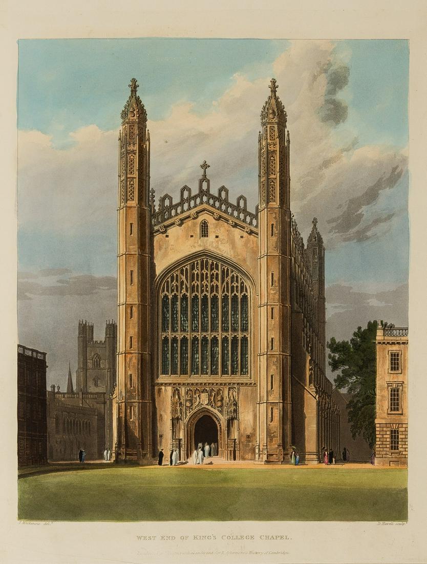 Cambridge.- Ackermann (Rudolph, publisher) A History of the University of Cambridge, 2 vol., first (1 of 1)