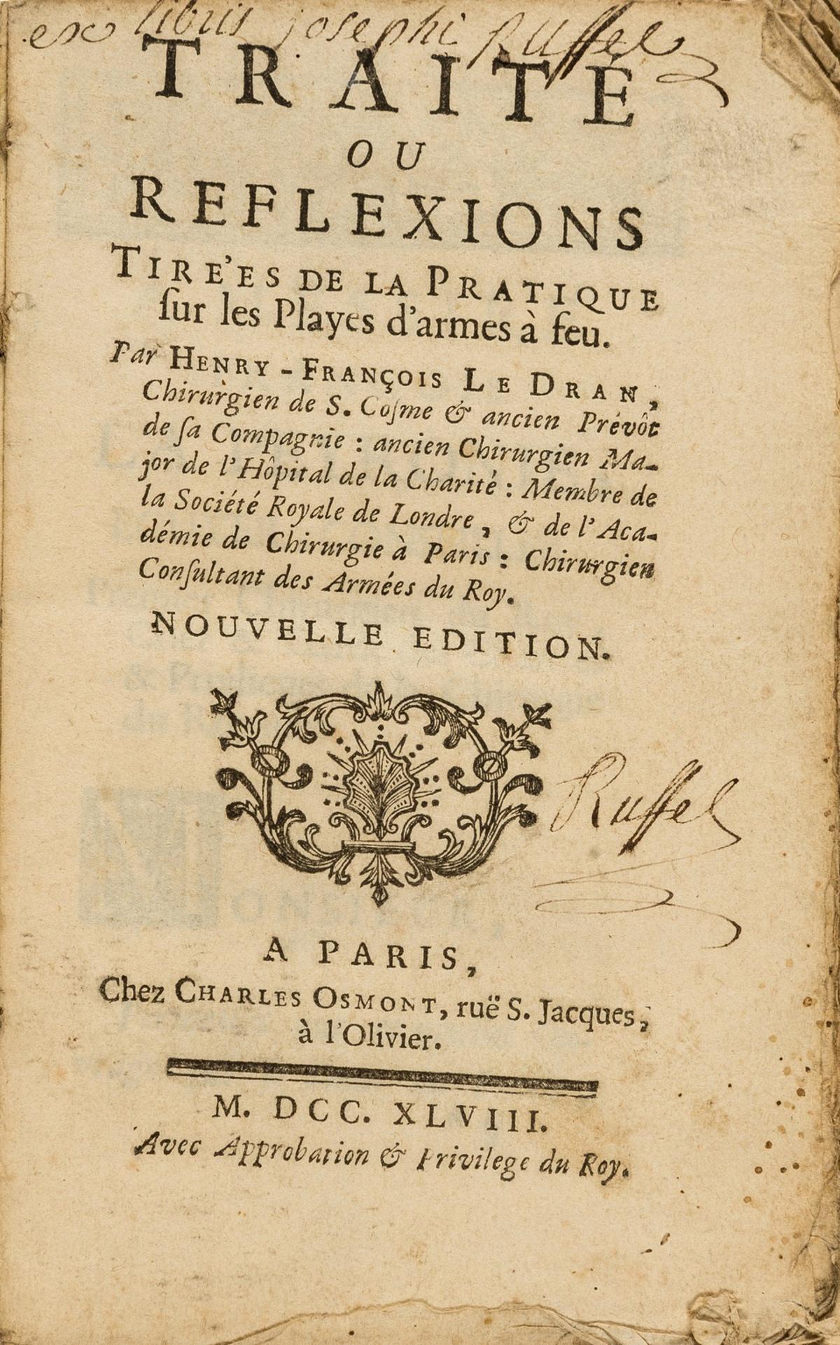 Military & Naval Medicine.- Lombard  (Claude Antoine) Instruction Sommaire sur l'Art des (1 of 1)