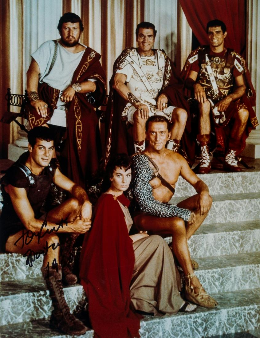 Curtis (Tony) Collection of 5 photographic prints signed by Tony Curtis, late twentieth century. (1 of 2)