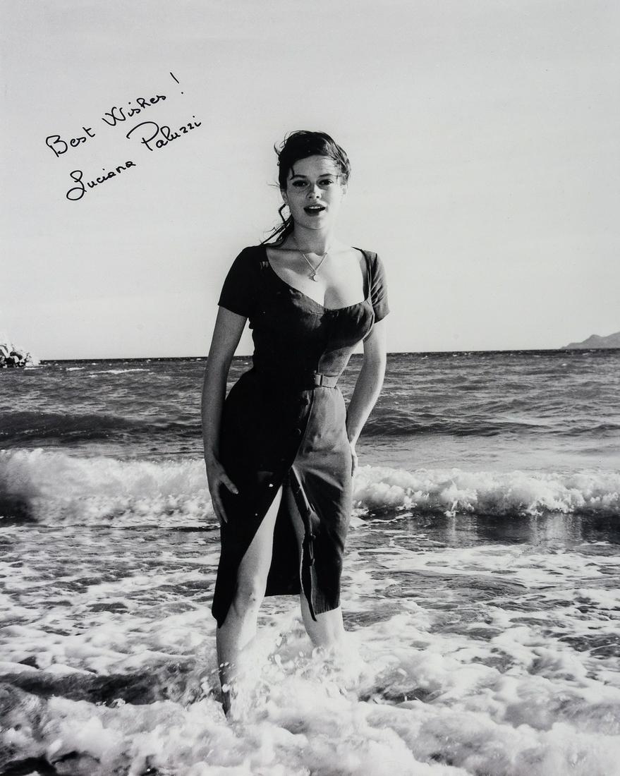 Bond Girls.-  Collection of 38 photographic prints of actresses, many signed, [late twentieth (1 of 3)