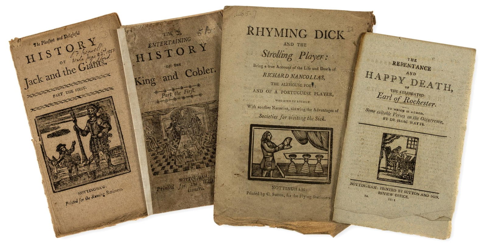 Chap-books.- Nancollas (Richard) Rhyming Dick and the Strolling Player, Nottingham, C. Sutton, (1 of 1)