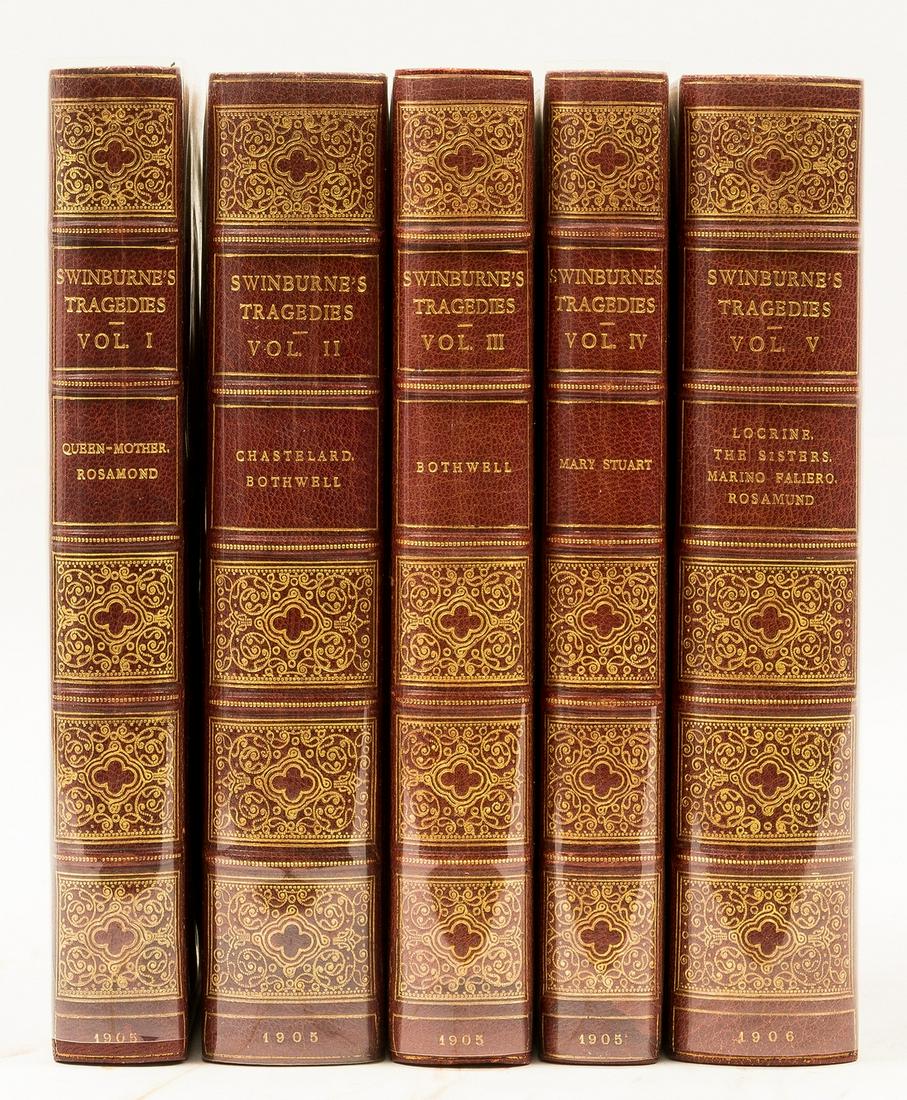 Swinburne (Algernon Charles) The Tragedies of Algernon Charles Swinburne,  5 vol., first edition, 1 (1 of 1)