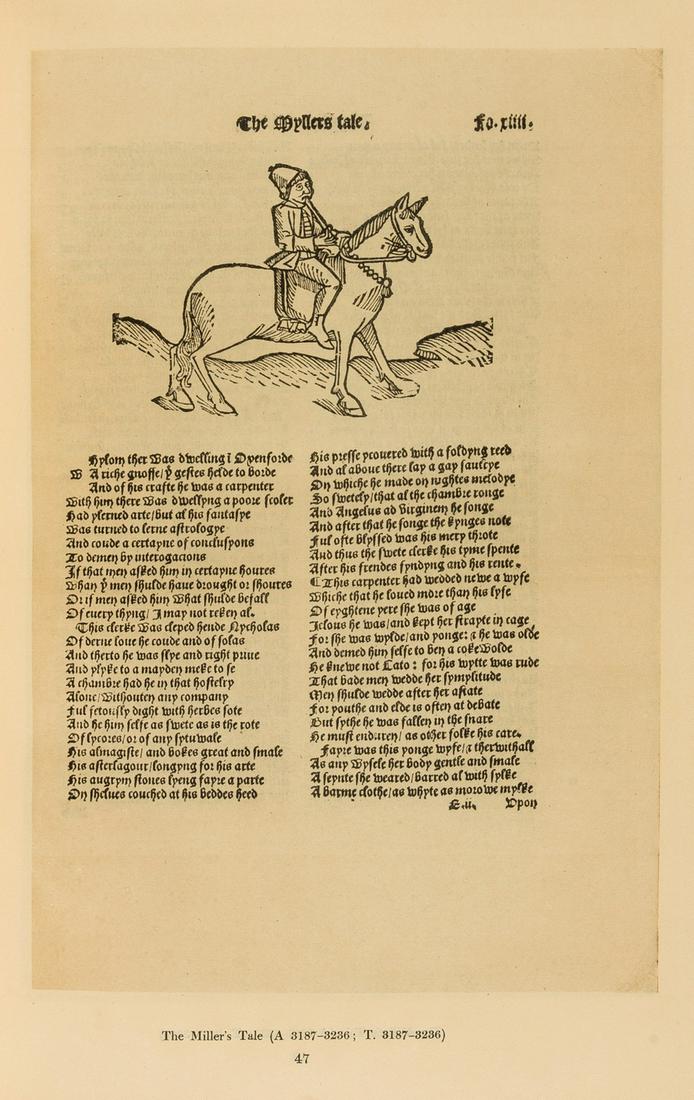 Facsimile editions.- Chaucer (Geoffrey) The Works of Geoffrey Chaucer and Others Being a (1 of 1)