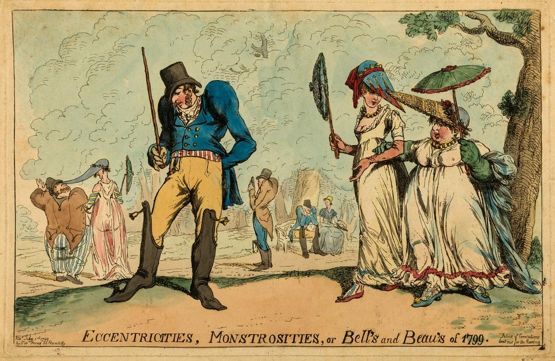 [Fores (Samuel William, publisher)] Eccentricities, Monstrosities, or Bell's and Beau's of 1799, (1 of 1)