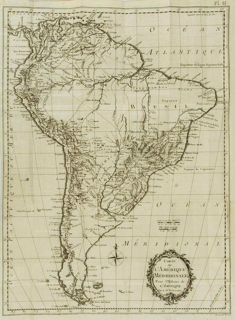 Robertson (William) L'Histoire de L'Amérique...Traduite de l'Anglois, 4 vol., second French (1 of 1)