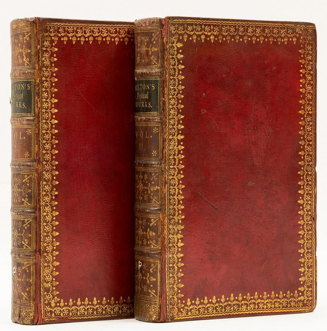 Milton (John) Paradise Lost [&] Paradise Regain'd, 2 vol., Birmingham, John Baskerville, 1758. (1 of 1)