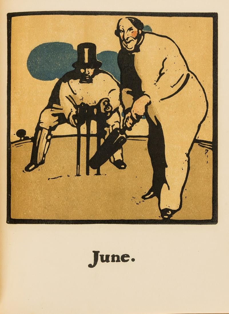 Nicholson (William).- Kipling (Rudyard) An Almanac of Twelve Sports, 1900. (1 of 1)