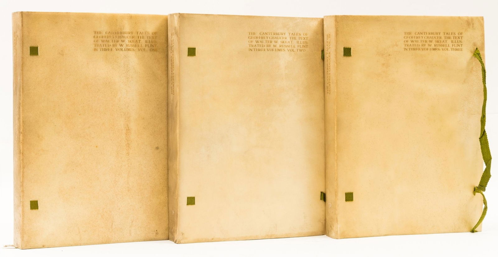 Chaucer (Geoffrey) The Canterbury Tales, 3 vol., number 193 of 500 copies, Riccardi Press, 1913. (1 of 1)