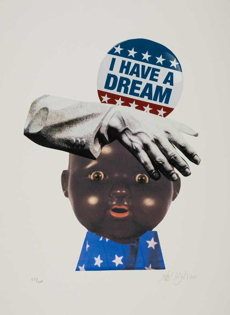 Deborah Roberts (b. 1962)  One History, Two Versions (Bullet Points) (1 of 1)