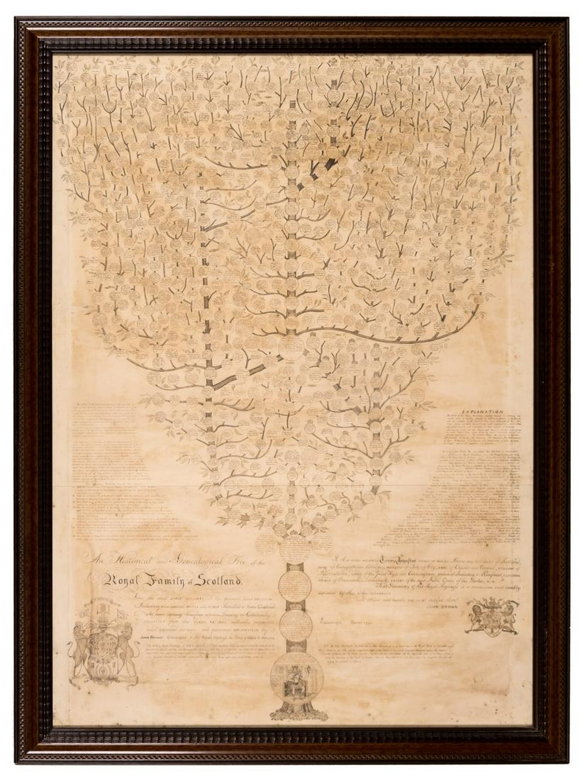 Scotland.- Brown (John) An Historical and Genealogical Tree of the Royal Family of Scotland, (1 of 1)