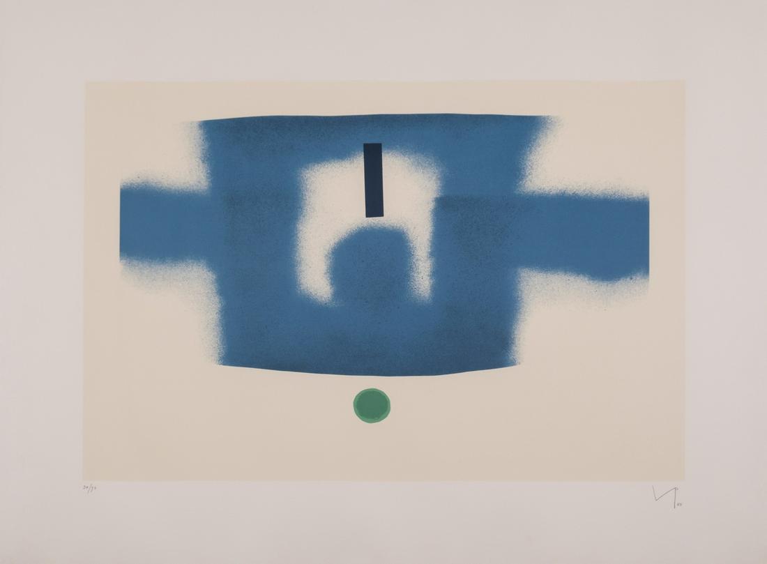 δ Victor Pasmore (1908-1988) Untitled 3 (Lynton G.51): δ Victor Pasmore (1908-1988)Untitled 3 (Lynton G.51)Screenprint in colours, 1988, signed and dated in pencil, numbered from the edition of 70, printed by Kelpra Studio, London, with their blindst