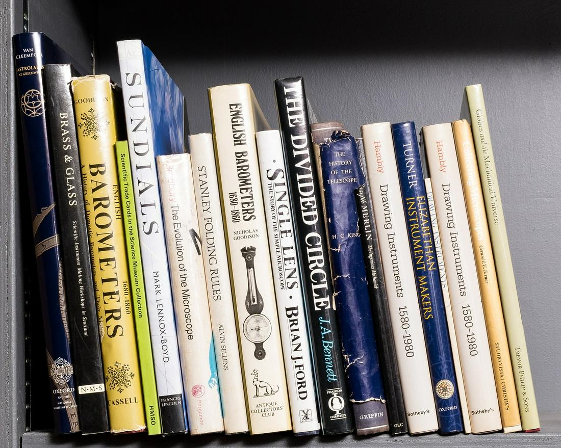 Scientific Instruments.- Goodison (Nicholas) English Barometers 1680-1860, 1969 & others on: NO RESERVE Scientific Instruments.- Goodison (Nicholas) English Barometers 1680-1860, 1969 § Lennox-Boyd (Mark) Sundials: History, Art, People, Science, 2005 § Cleempoel (Koenraad van) Astro