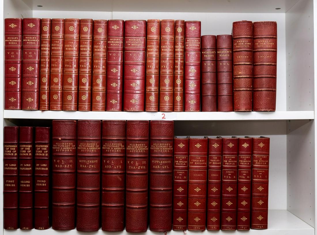 Buckle (Henry Thomas) Miscellaneous and Posthumous Works, 3 vol., 1872 & others, similar (31): Buckle (Henry Thomas) Miscellaneous and Posthumous Works, 3 vol., 1872; History of Civilization in England, 2 vol., third edition, 1861 § Greville (Charles C.F.) A Journal of the Reigns of King G