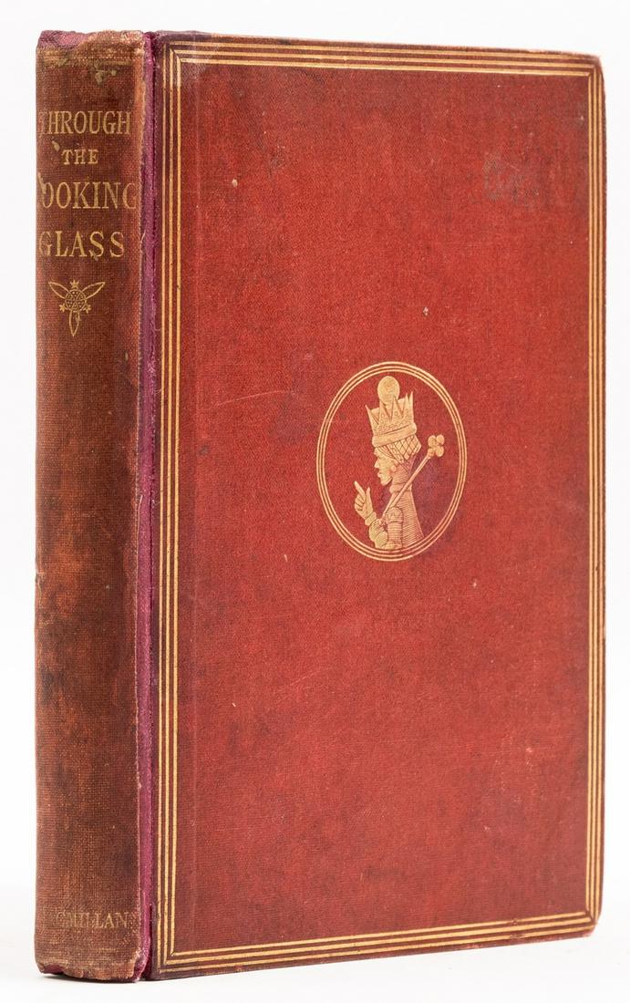 [Dodgson (Charles Lutwidge)], "Lewis Carroll". Through the Looking-Glass and What Alice Found There,: [Dodgson (Charles Lutwidge)], "Lewis Carroll". Through the Looking-Glass and What Alice Found There, early issue with 'wabe' on p.21, half-title, frontispiece and illustrations by John Tenniel, advert