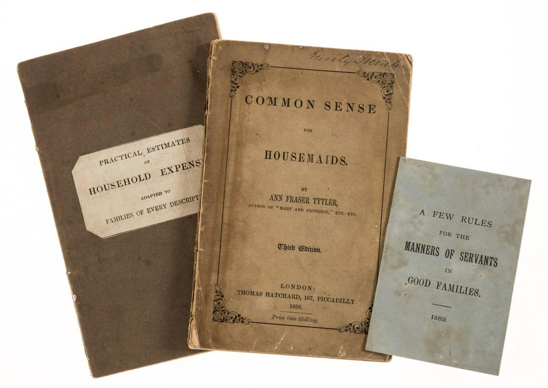 Household Management.- Practical Estimates of Household Expenses..., ?second edition, original: Household Management.- Practical Estimates of Household Expenses..., ?second edition, original wrappers, paper label to upper cover, slight staining to lower, 1824 § [Selwyn (John Murray)] The Se