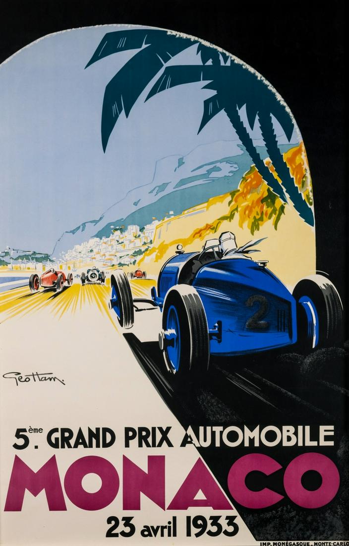 δ Géo Ham (Georges Hamel) (1900-1972)  Monaco Grand Prix, 23 Avril 1933 (1 of 1)