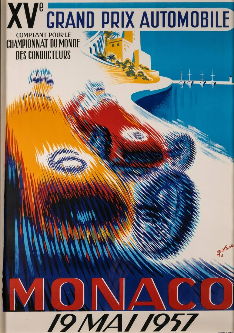 δ Bernard Minne (1918-1999)  Monaco Grand Prix, 19 Mai 1957 (1 of 1)
