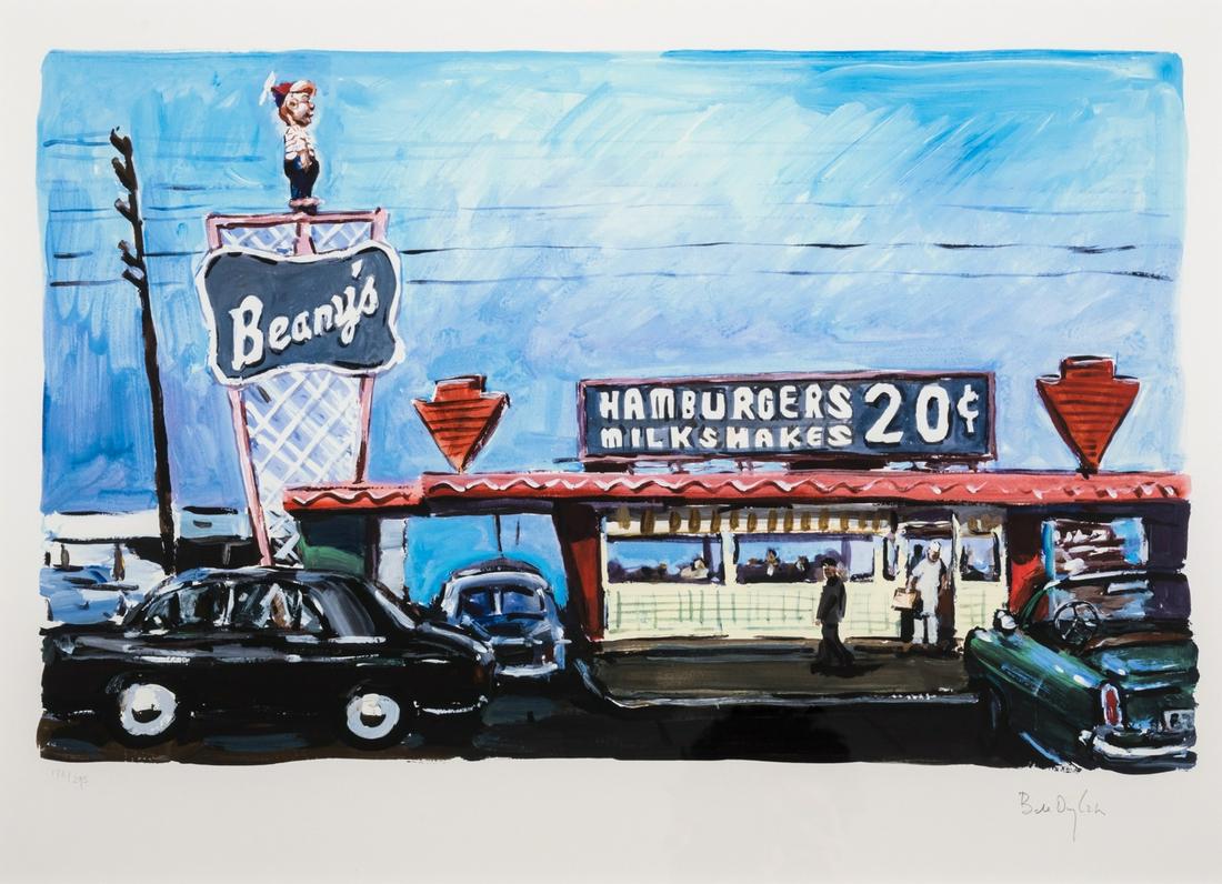 Bob Dylan (b.1941)  Hamburger Stand, Long Beach, from The Beaten Path series (1 of 1)