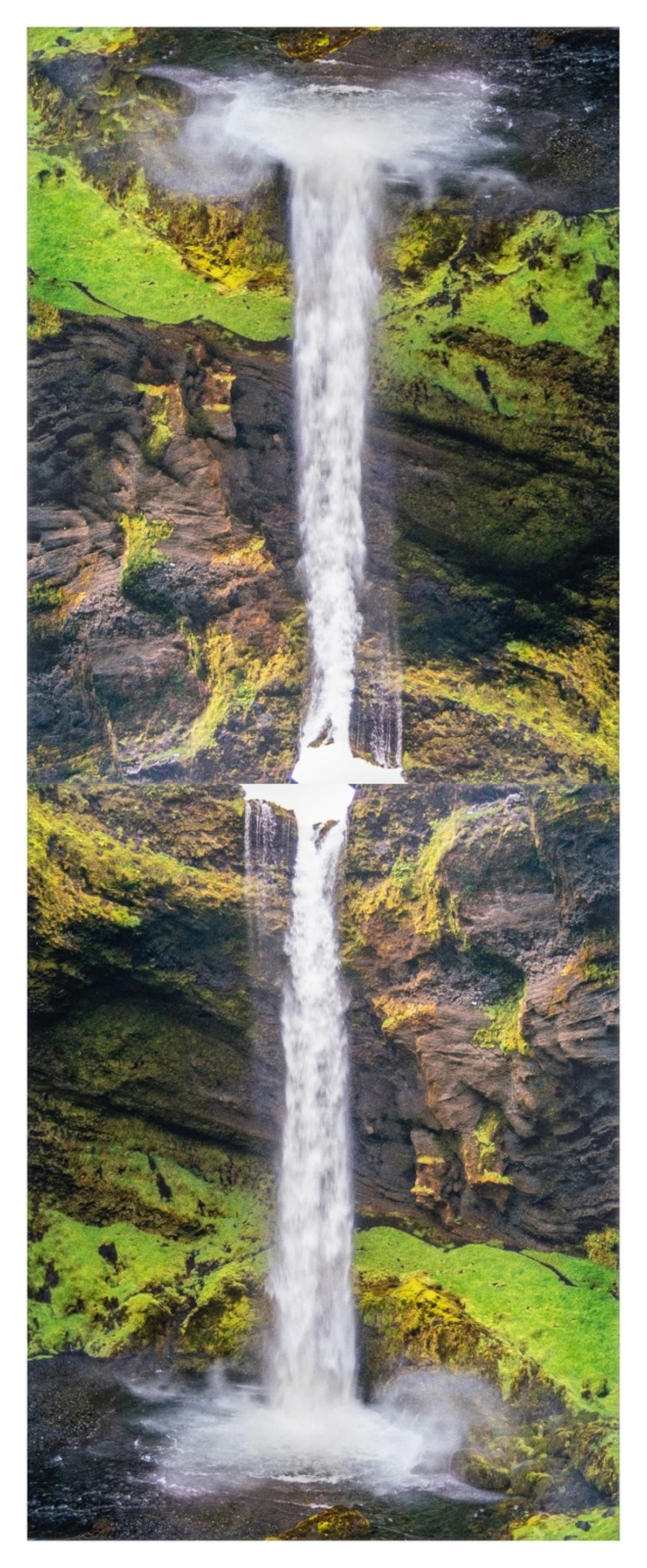 ** δ Olafur Eliasson (b.1967) Contact is Content at Seljalandsfoss: ** Î´ Olafur Eliasson (b.1967)Contact is Content at SeljalandsfossThe c-type diptych, 2014, with the deluxe book 'Contact is Content', with title-page and text, from the edition of 100, on photograp