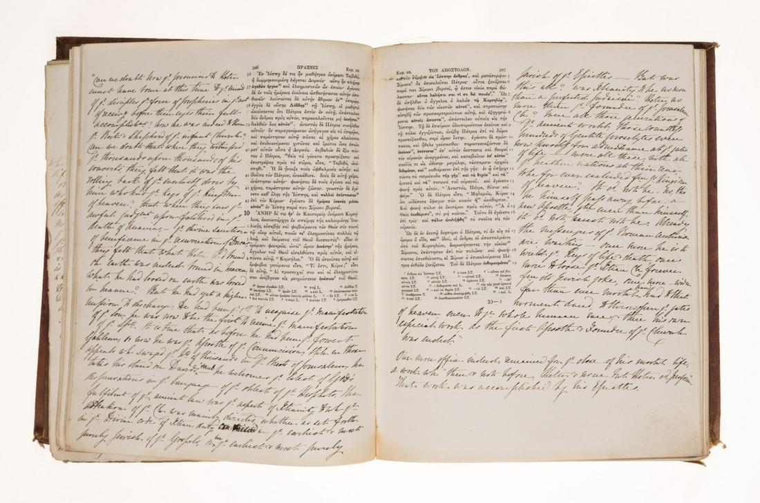 Bible, New Testament. Novum Testamentum, edited by FHA Scrivener, title in Greek and Latin, text in (1 of 1)