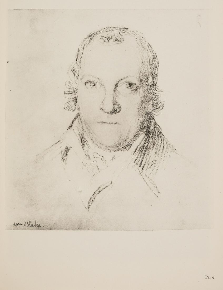 Trianon Press.- Blake (William) William Blake's Water-Colour Designs for the Poems of Thomas Gray, 3: Trianon Press.- Blake (William) William Blake's Water-Colour Designs for the Poems of Thomas Gray, 3 vol., one of 352 copies, from an edition limited to 518, colour plates, original morocco-backed mar