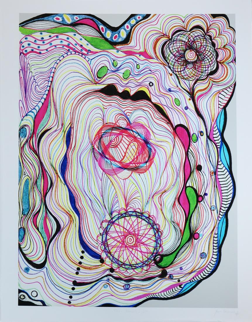 ** δ Joana Vasconcelos (b.1971) Filament I: ** δ Joana Vasconcelos (b.1971)Filament IArchival pigment print in colours, 2014, signed, titled and with the artist's monogram in pencil, numbered from the edition of 25, published by Adamson Ed