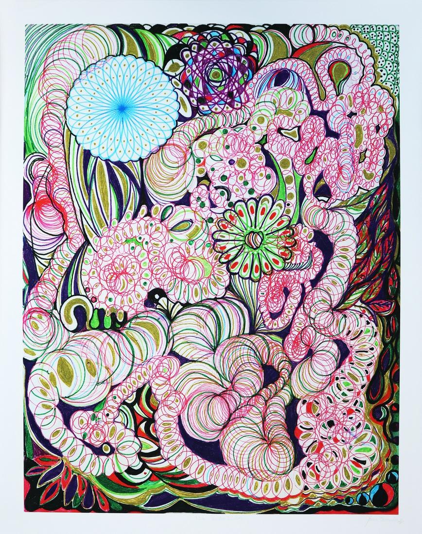 ** δ Joana Vasconcelos (b.1971) Pandora II: ** δ Joana Vasconcelos (b.1971)Pandora IIArchival pigment print in colours, 2014, signed, titled and with the artist's monogram in pencil, numbered from the edition of 25, published by Adamson Ed