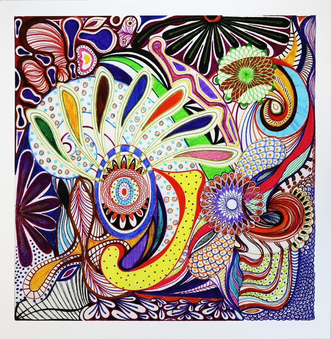 ** δ Joana Vasconcelos (b.1971) Vitrail II: ** δ Joana Vasconcelos (b.1971)Vitrail IIArchival pigment print in colours, 2014, signed, titled and with the artist's monogram in pencil, numbered from the edition of 25, published by Adamson Ed
