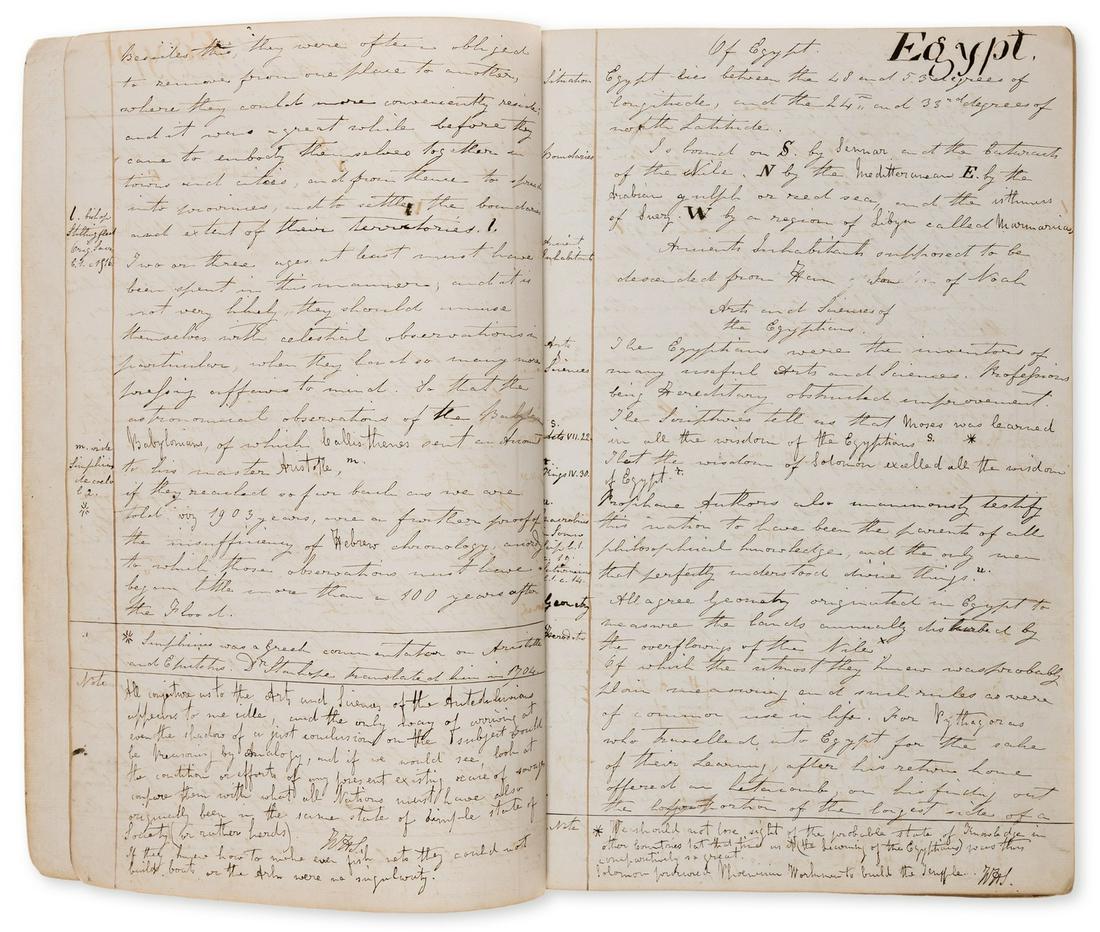 Commonplace Book.- Shippard (William Henry, Captain) Commonplace book of various countries and the (1 of 1)