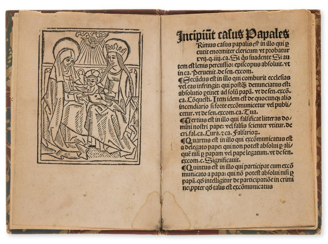 Absolution.- Casus papales, episcopales et abbatiales, rare, [Cologne], [Retro Minores (?Martin von (1 of 1)