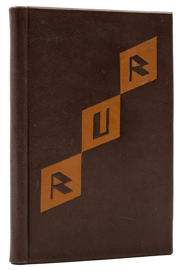 Čapek (Karel) R. U. R. Rossum's Universal Robots, first edition, Prague, 1920. (1 of 2)