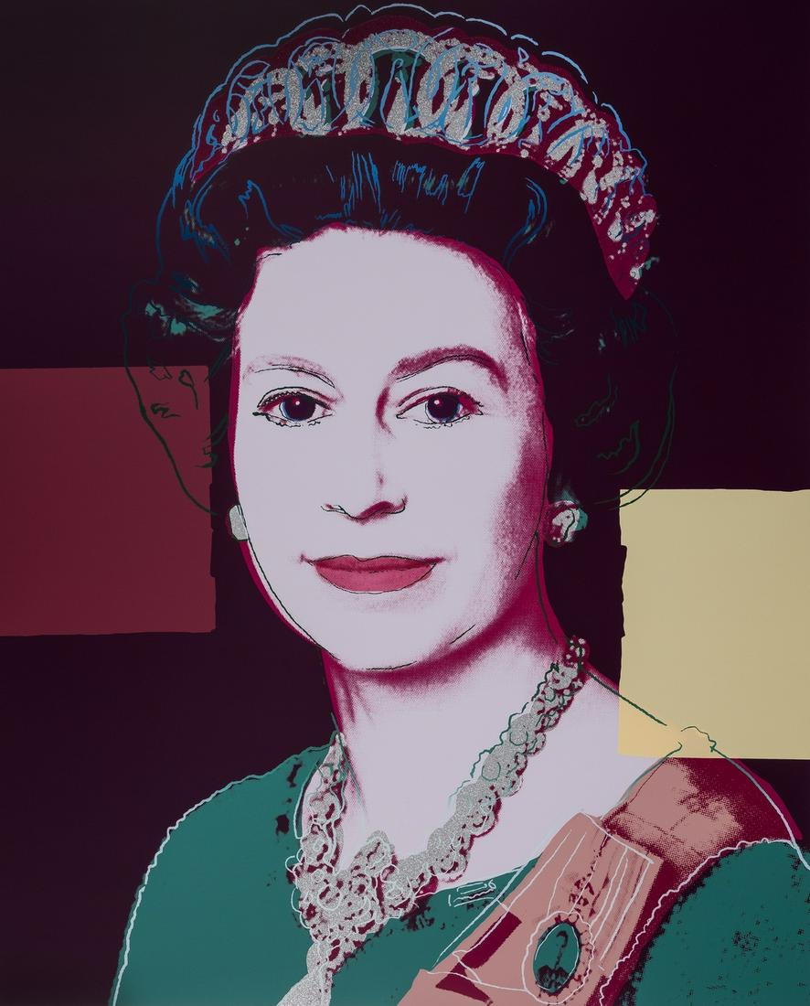Andy Warhol (1928-1987) after.  Queen Elizabeth II of the United Kingdom 335 (Green), from Reigning (1 of 1)