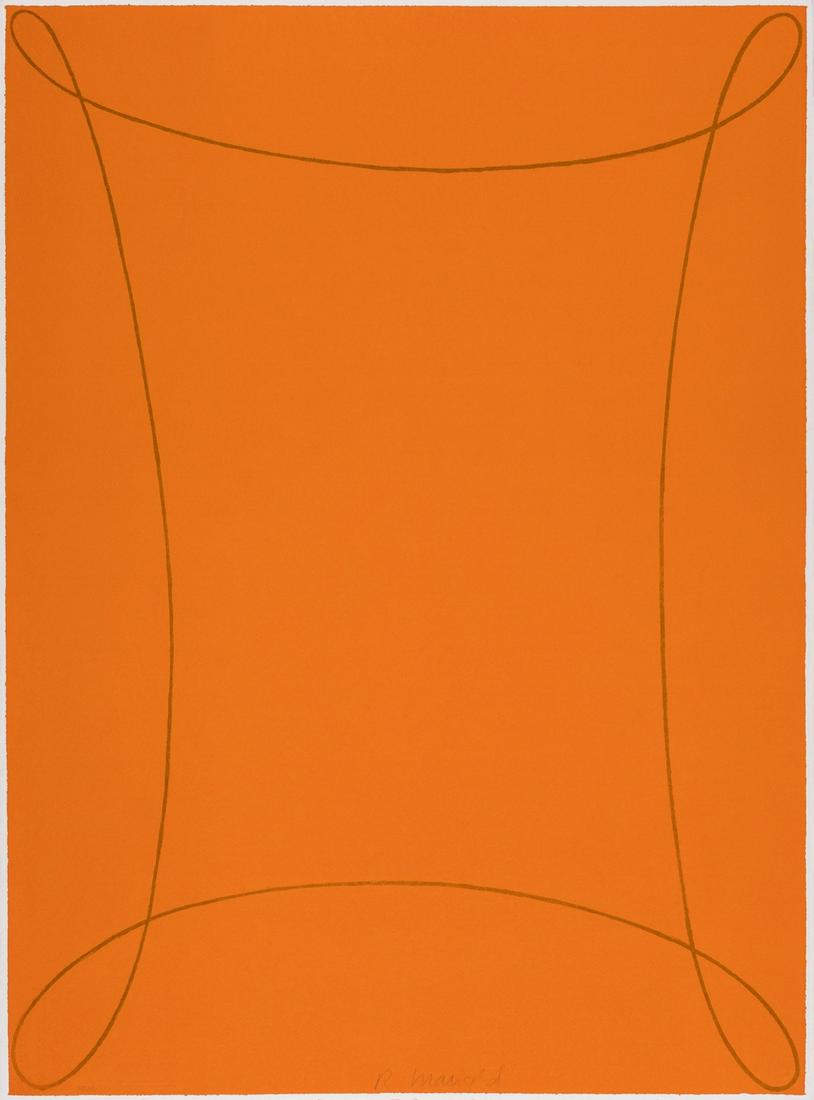 Robert Mangold (b.1937) Untitled, from Columbus - In Search of a New Tomorrow: Robert Mangold (b.1937)Untitled, from Columbus - In Search of a New TomorrowScreenprint in colours, 1992, signed and inscribed 'PP1/5' in pencil, a printer's proof aside from the edition of 100, print