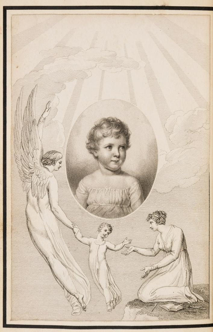 Blake (William).- Malkin (Benjamin Heath) A Father's Memoirs of his Child, first edition, for: Blake (William).- Malkin (Benjamin Heath) A Father's Memoirs of his Child, first edition, engraved frontispiece by R. H. Cromek after William Blake and 3 plates, including one folding map, frontispiec