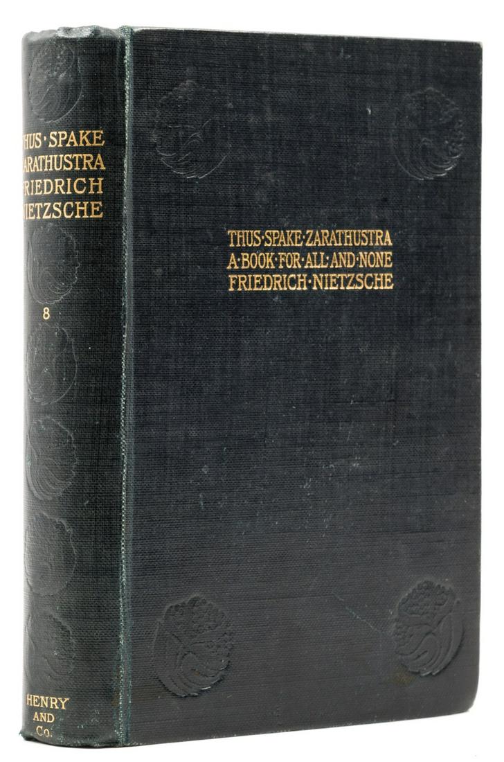 Nietzsche (Friedrich) Thus Spake Zarathustra, first English edition, first issue, 1896. (1 of 1)