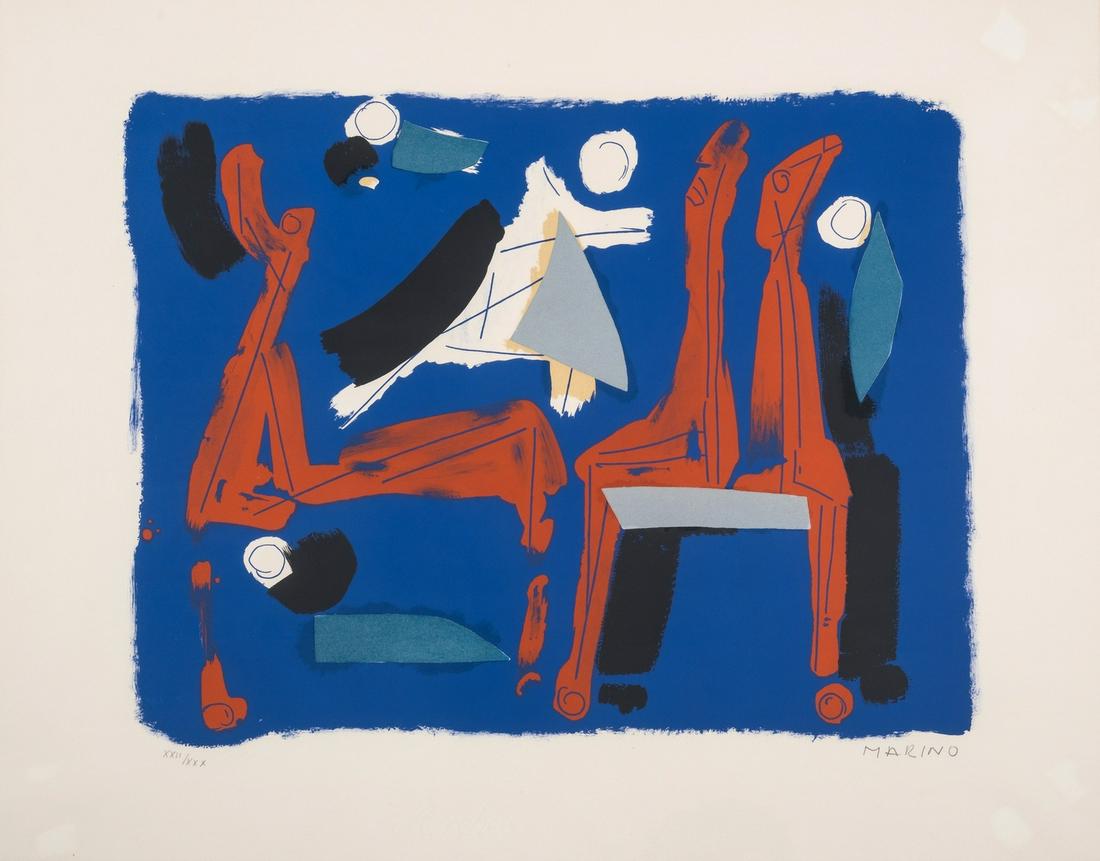 δ Marino Marini (1901-1980)  Plate II, from Chevaux et Chevalier (Guastalla L105) (1 of 1)