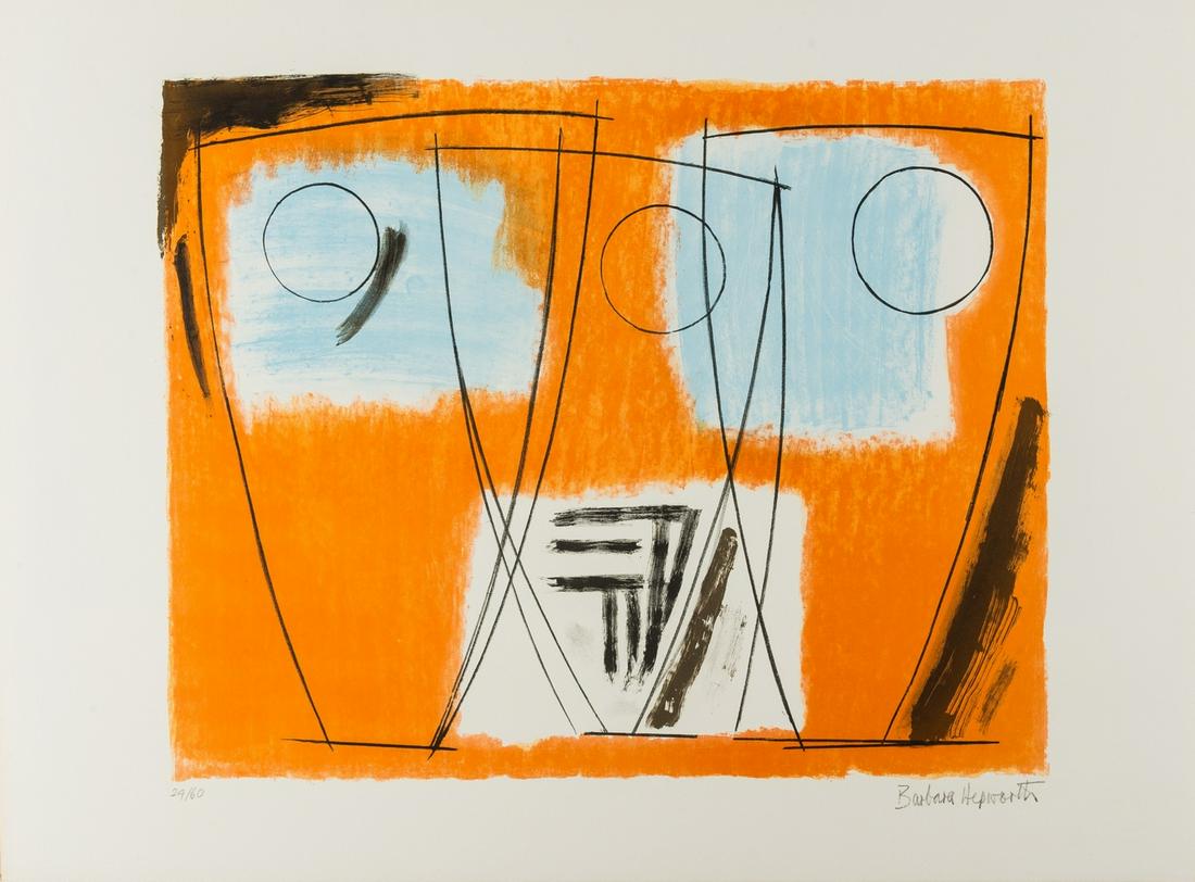 δ Barbara Hepworth (1903-1975)  Three Forms, from Twelve Lithographs (1 of 1)