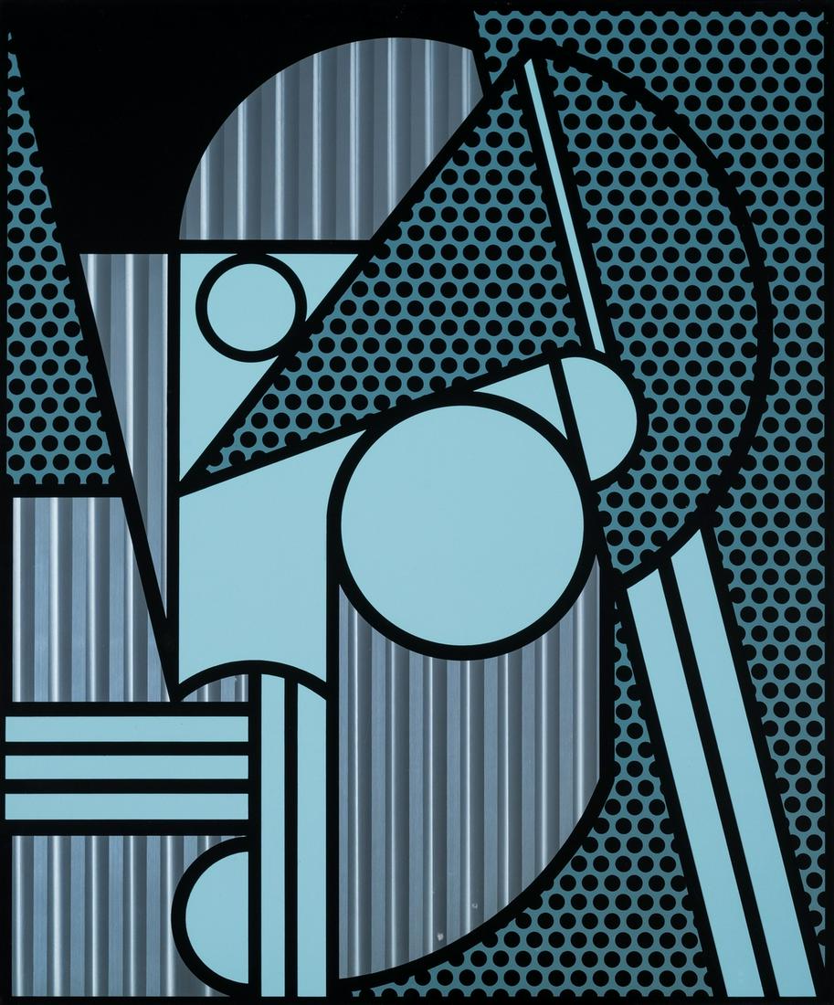 Roy Lichtenstein (1923-1997) Modern Head #4, from Modern Head Series (Corlett 94): Roy Lichtenstein (1923-1997)Modern Head #4, from Modern Head Series (Corlett 94)Lithograph printed in colours on engraved and anodised aluminium, 1970, incised witth signature, date and numbered from