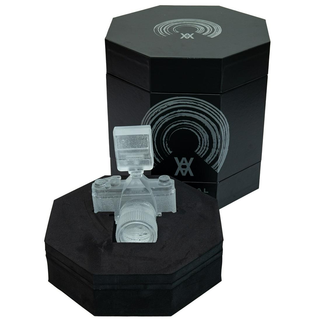 ** Daniel Arsham (b.1980) Crystal Relic 003 - Camera: ** Daniel Arsham (b.1980)Crystal Relic 003 - CameraCast resin multiple, 2021, from the edition of 500, published by Arsham Editions, New York, with the original presentation box, overall size 177 x 11