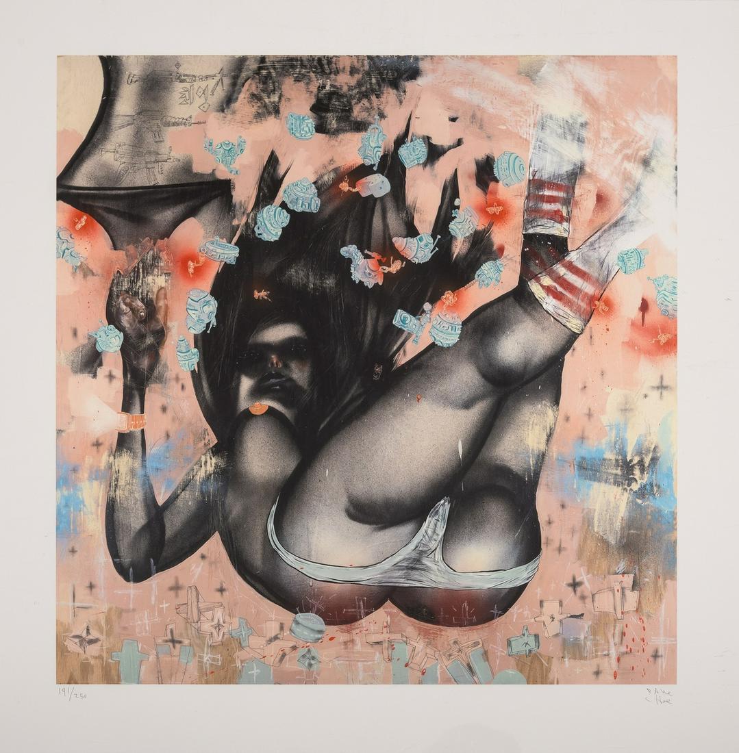 David Choe (b.1976)  Falling for Grace (1 of 1)