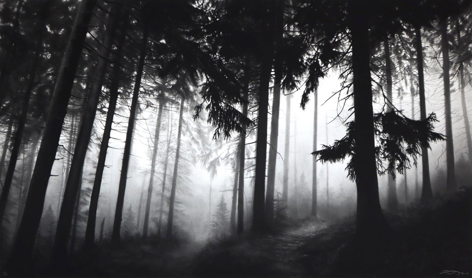 ** Robert Longo (b.1953) Fairmount Forest: ** Robert Longo (b.1953)Fairmount ForestArchival pigment print, 2014, signed and dated in pencil, numbered from the edition of 25, printed and published by Adamson Editions, Washington, on wove paper,