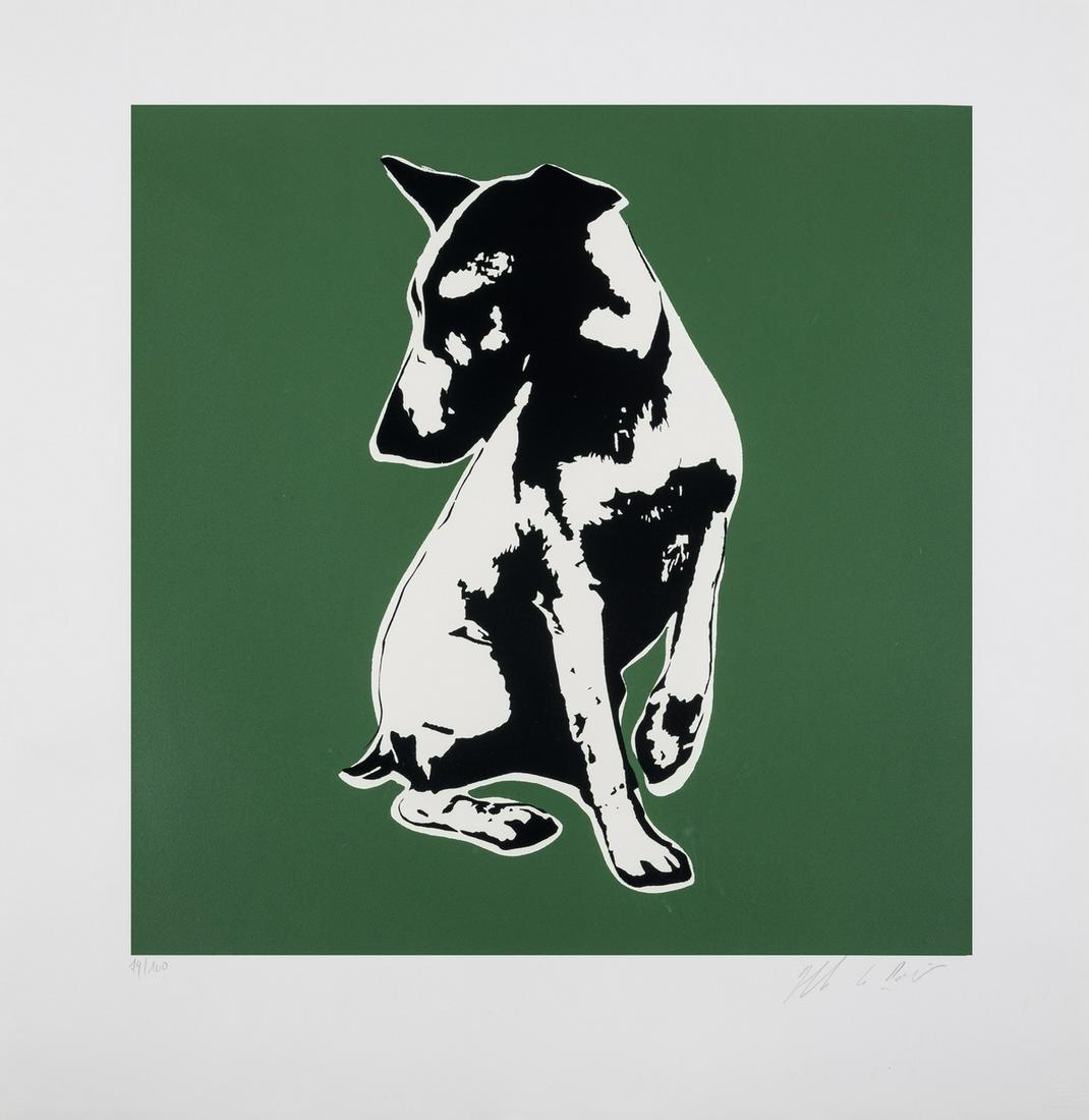 δ Blek le Rat (b.1951) Masters Voiceless (Green): δ Blek le Rat (b.1951)Masters Voiceless (Green)Screenprint in colours, 2008, signed in pencil, numbered from the edition of 100, published by Black Rat Press, London, with their blindstamp, with