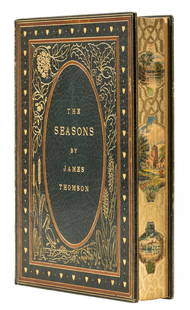 Fazakerley Binding.- Thomson (James) The Seasons, bound by Thomas Fazakerely, with ornate gauffering: Fazakerley Binding.- Thomson (James) The Seasons, engraved illustrations throughout after John Bell, Thomas Crewsick, Thomas Webster and others, bound by Thomas Fazakerley in navy morocco, upper cover