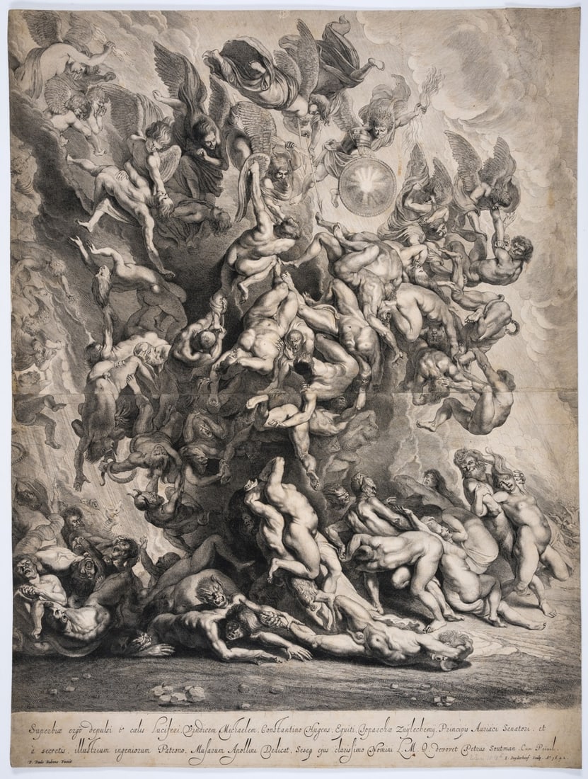 Pieter Claesz Soutman (1580-1657) and Jonas Suyderhoef (1613-1686) Collection of six works after: Pieter Claesz Soutman (1580-1657) and Jonas Suyderhoef (1613-1686)Collection of six works after Peter Paul Rubens (1577-1640)Engravings, including 'Fall of the Damned', The Fall of the Damned with man