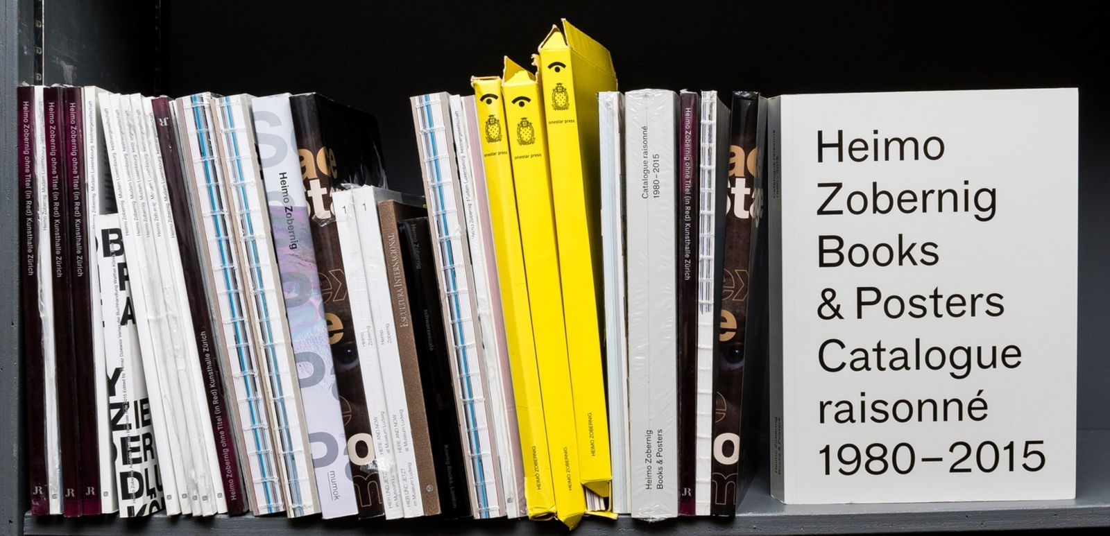 Zobernig (Heimo) Books & Posters Catalogue Raisonné 1980-2015, one of 800 copies, Malmo & (1 of 1)